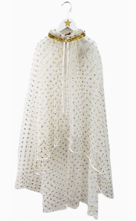 GOLDEN POLKA DOT FAIRY CLOAK