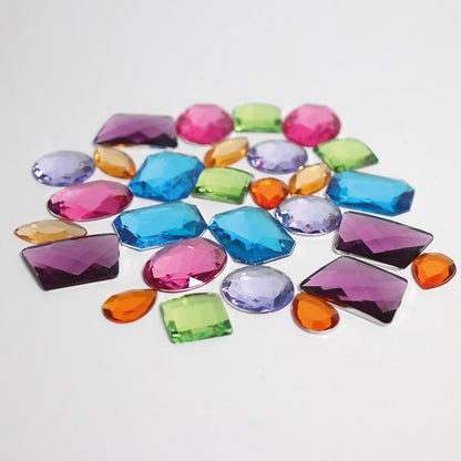 140 PC ACRYLIC GLITTER STONE